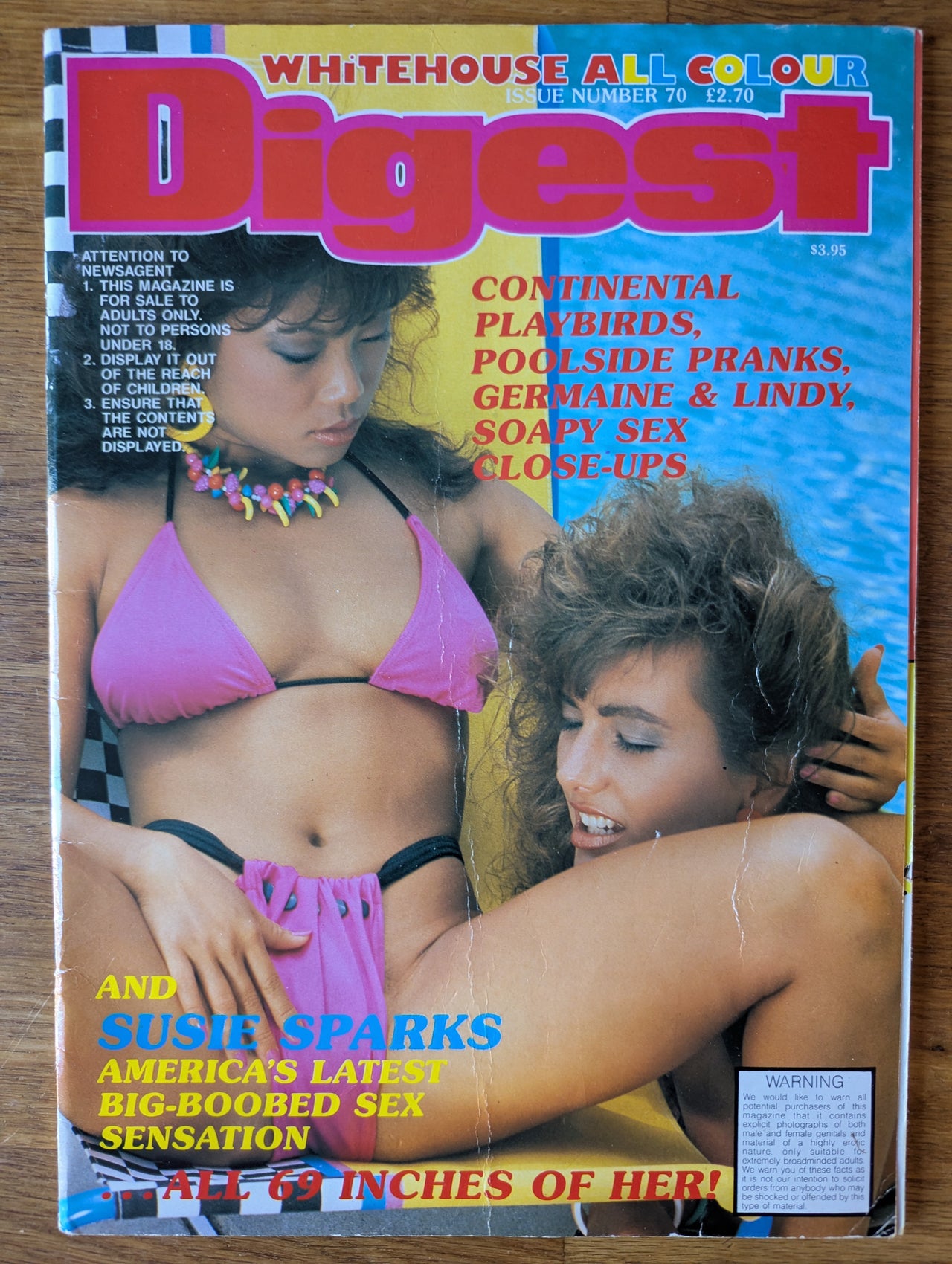 Whitehouse Digest Magazine No 70 ... Featuring The Legendary Bib Boobed Susie Sparks