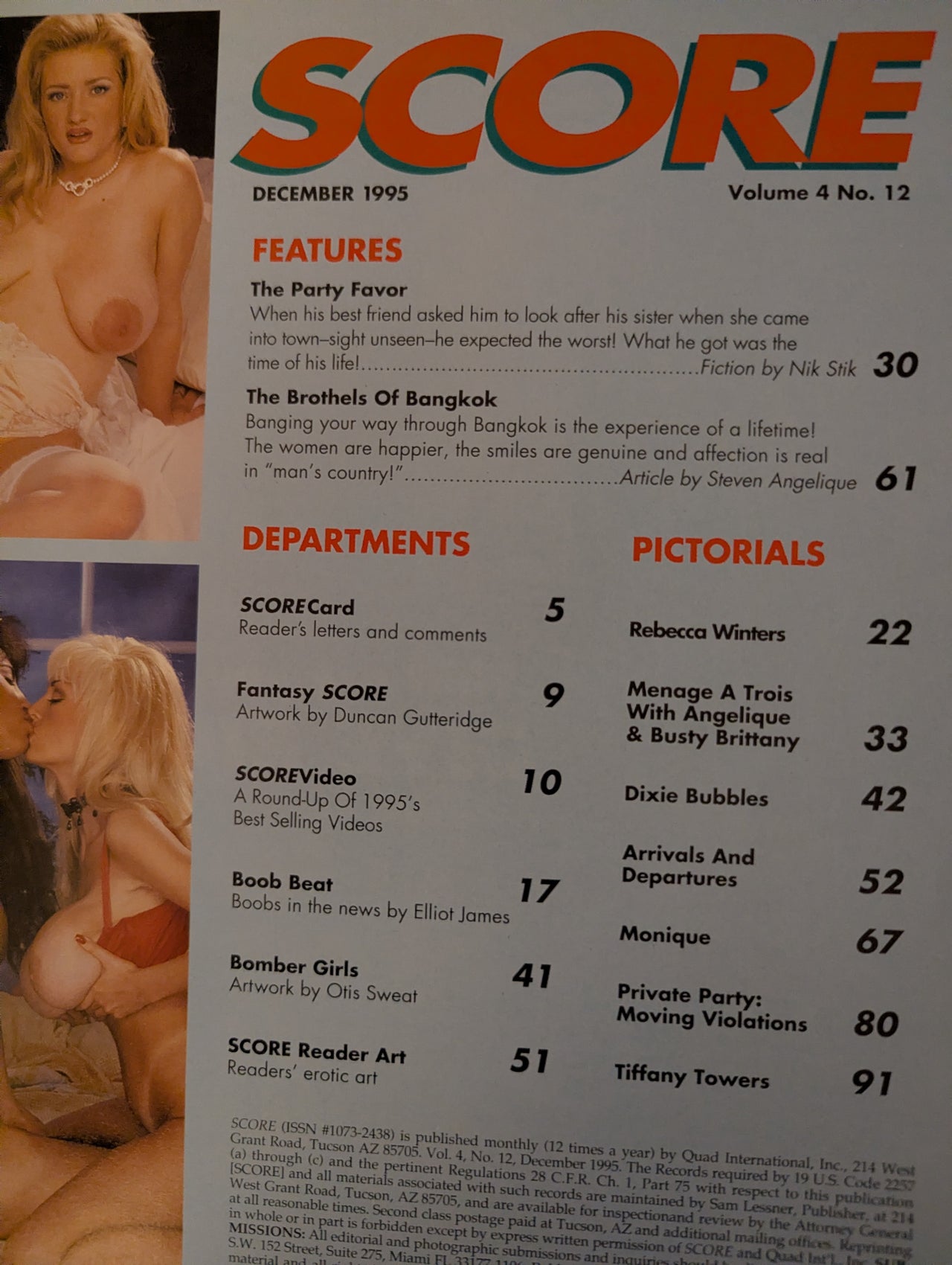 Score Magazine December 1995