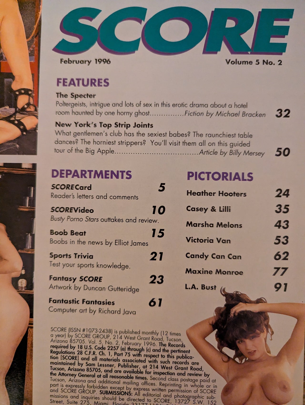 Score Magazine February 1996