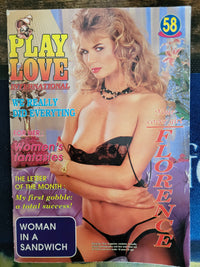 Play Love Magazine No 58 Small Format.. Partially Censored Hardcore Magazine