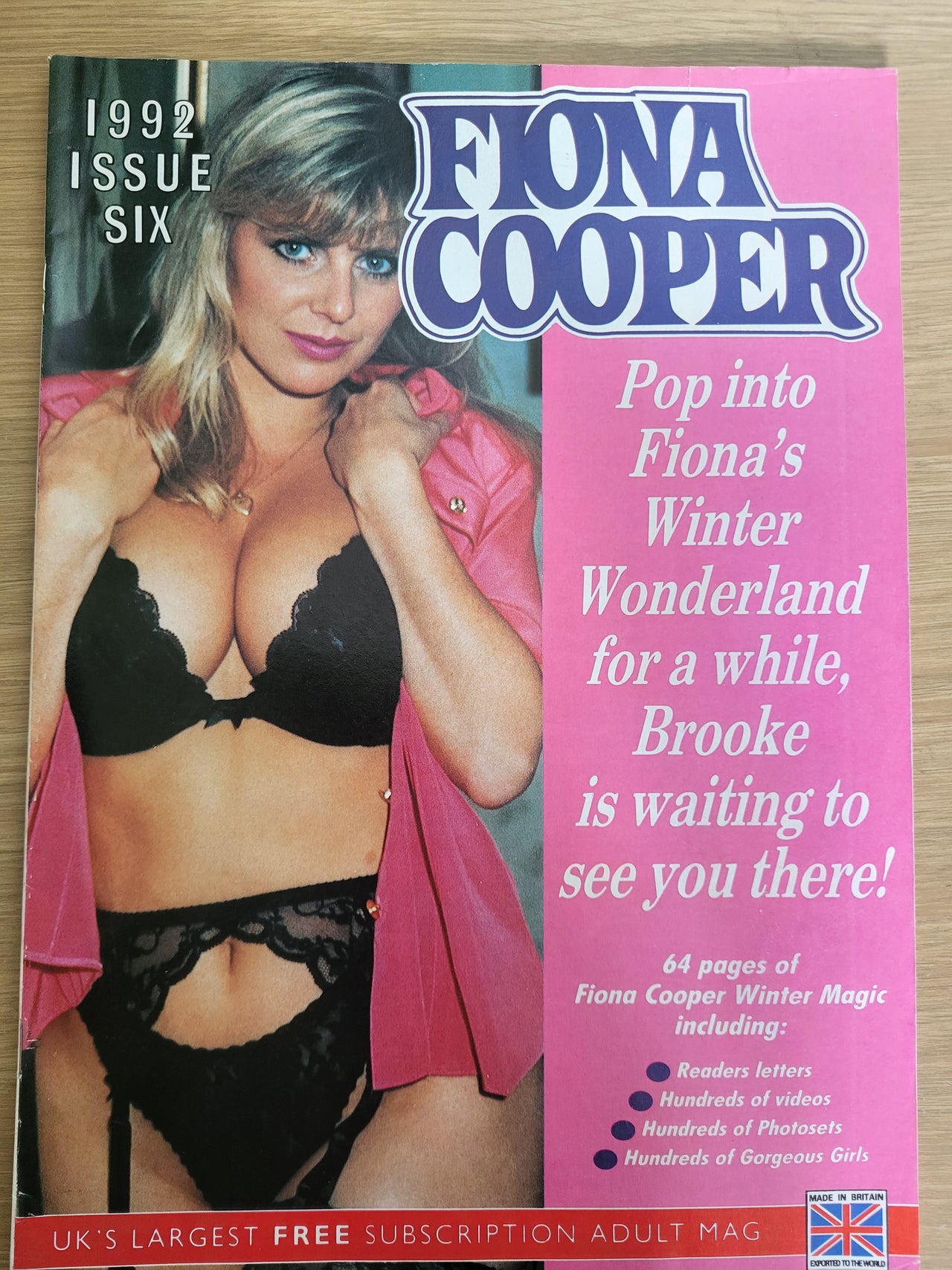 Fiona Cooper Magazine 1992 Issue No 6 – Natasha’s Top Shelf