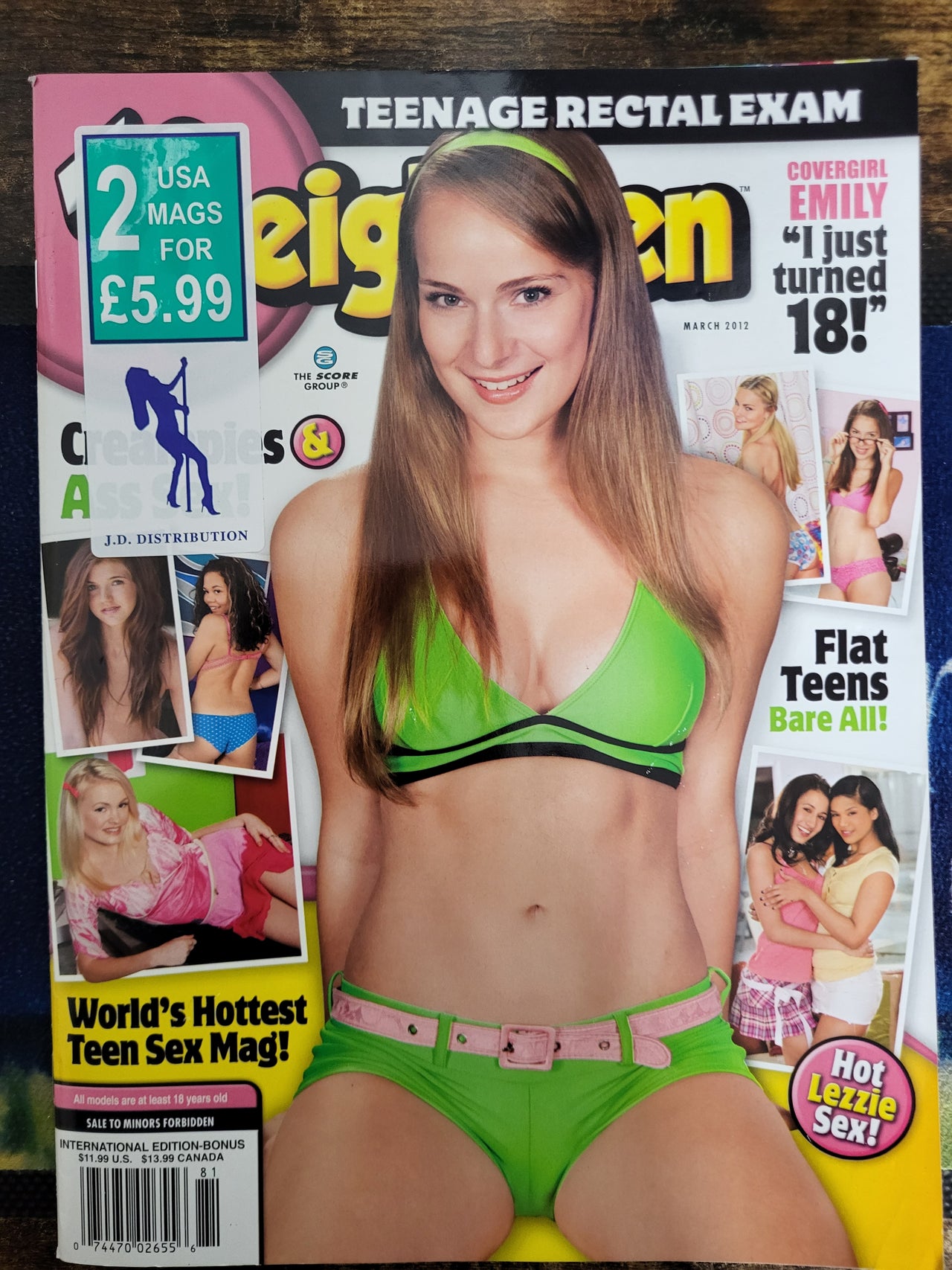 18 Eighteen Magazine March 2012.. US Hardcore Teen Magazine