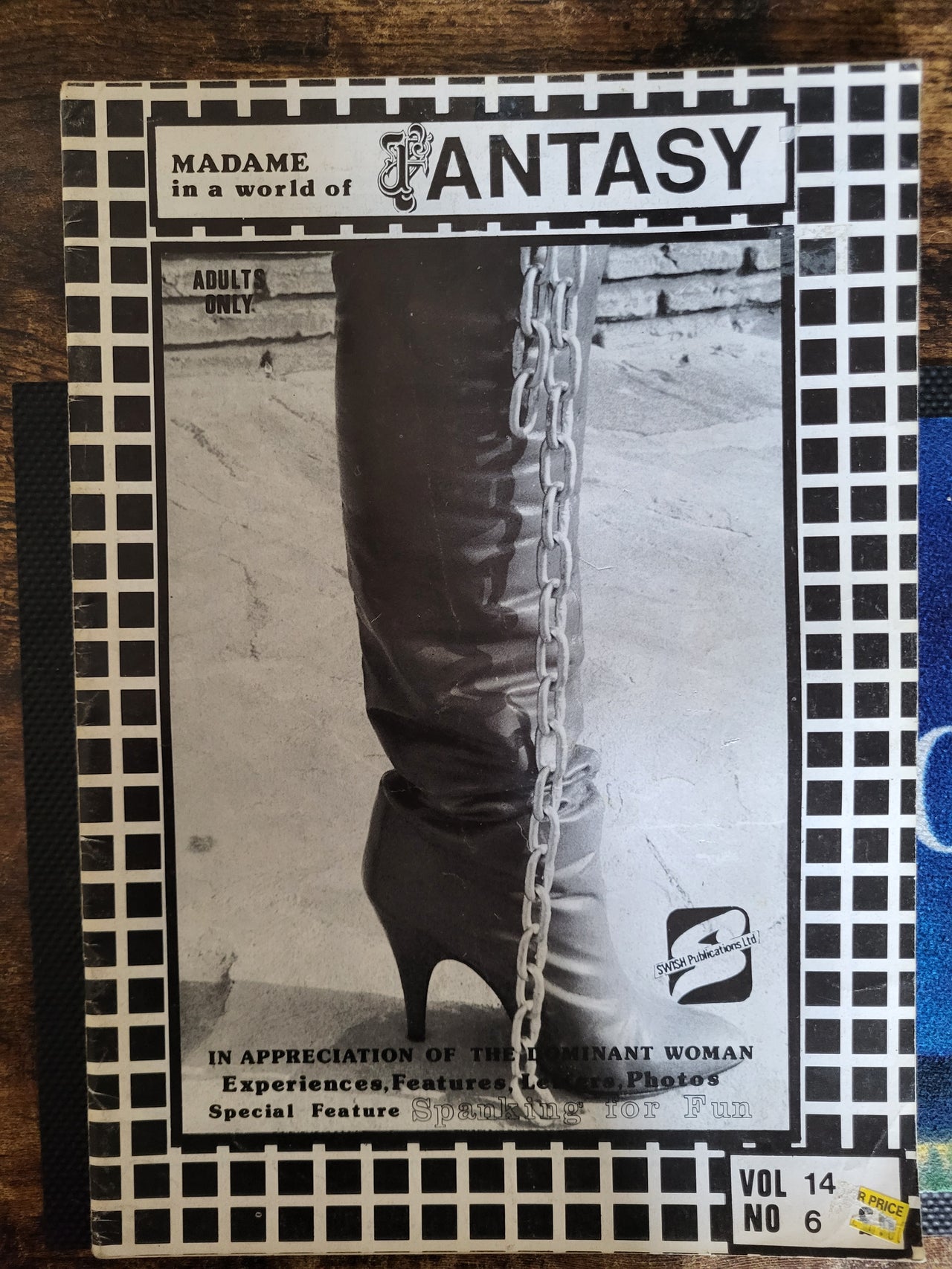 Madame In A World Of Fantasy Magazine Vol 14 No 6.. Vintage UK Female Domination Magazine