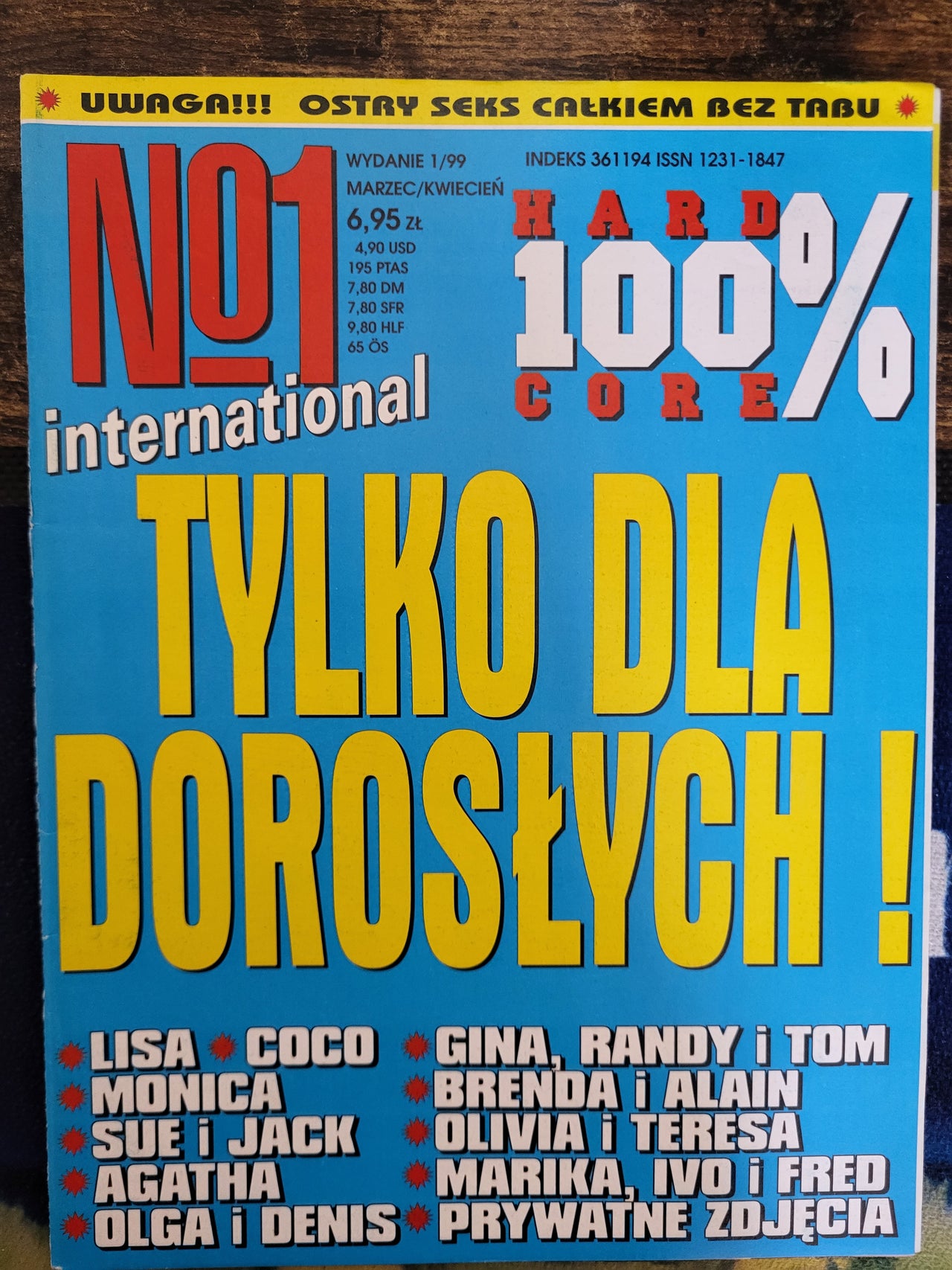 No 1 International Magazine January 1999.. Polish Hardcore Magazine