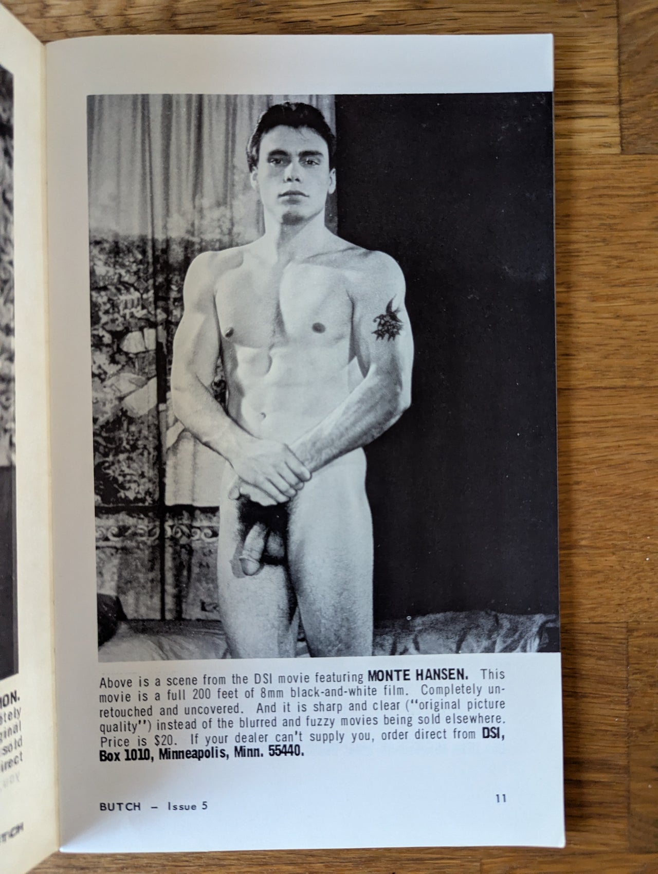 Butch 'the male nude in photos ' Rare Find Naturalist Magazine No 5 1966 - Small Format US Gay Magazine
