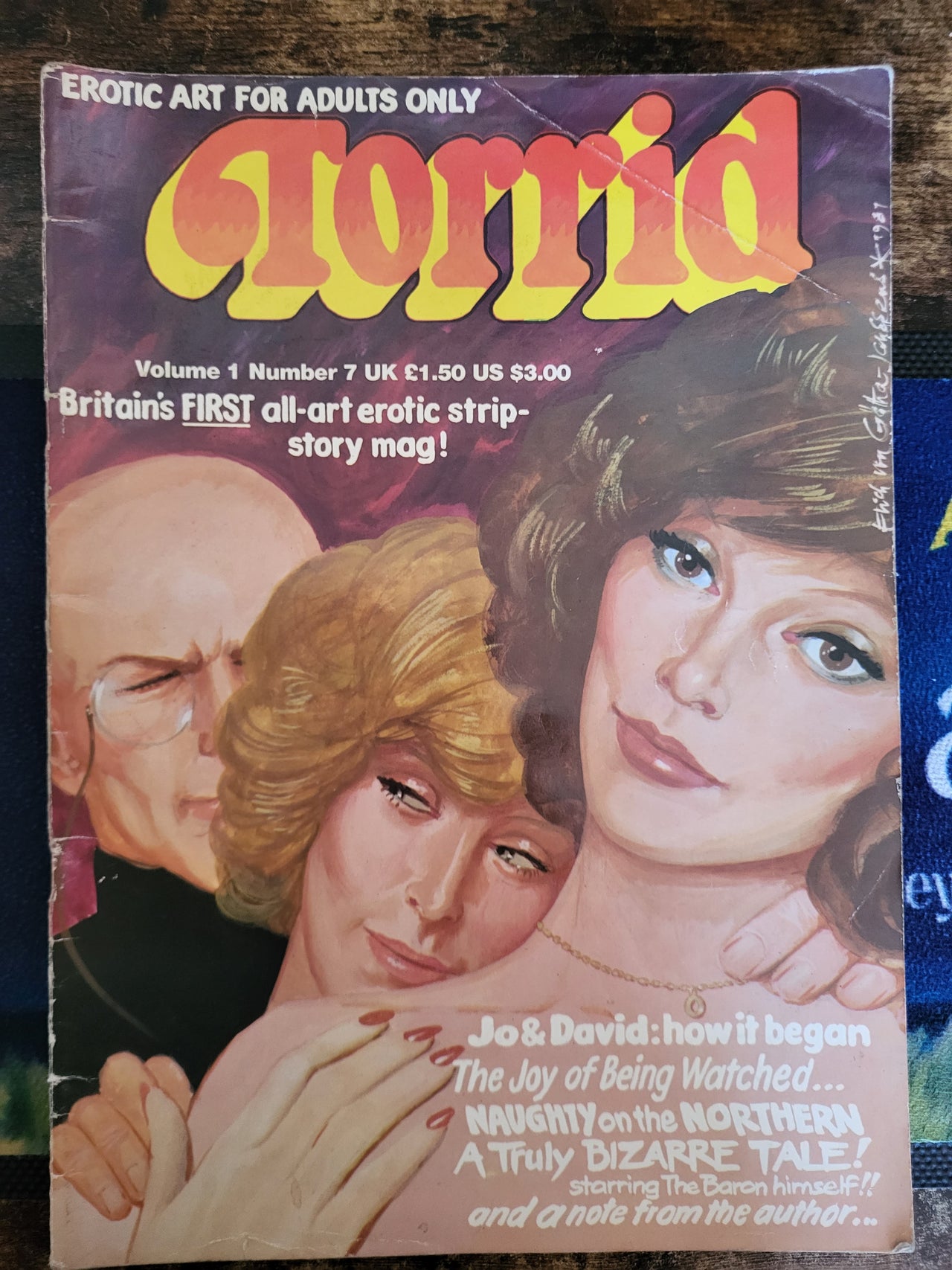Torrid Magazine Vol 1 No 7.. Vintage UK Illustrated Magazine