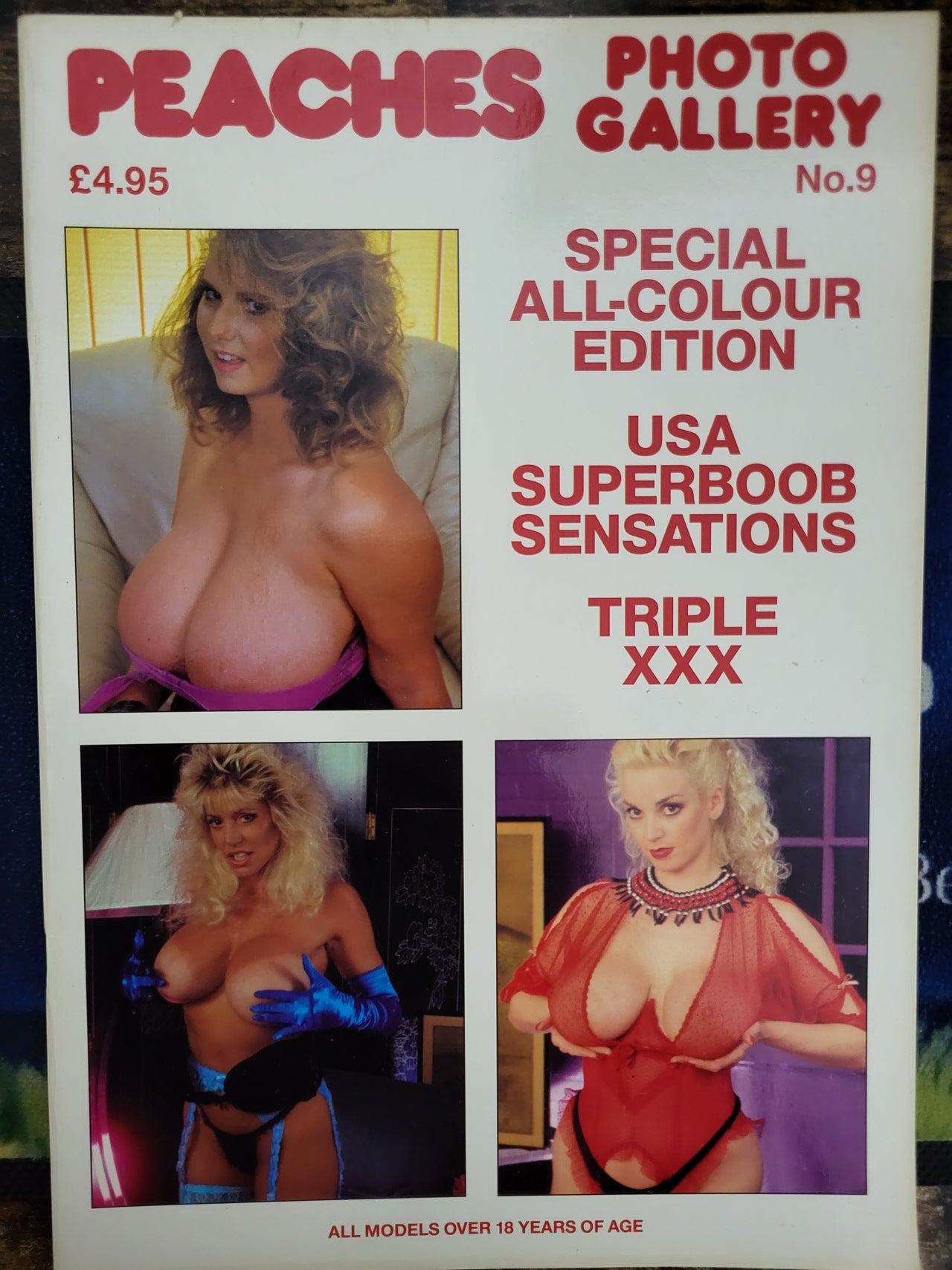 Peaches Photo Gallery Magazine No 9.. 1992 UK Massive Tits And Really Ropey Birds Magazine