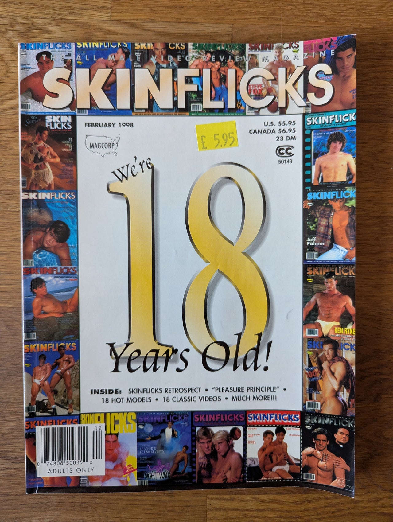 Skinflicks Magazine February 1998 ... US Vintage Gay Magazine