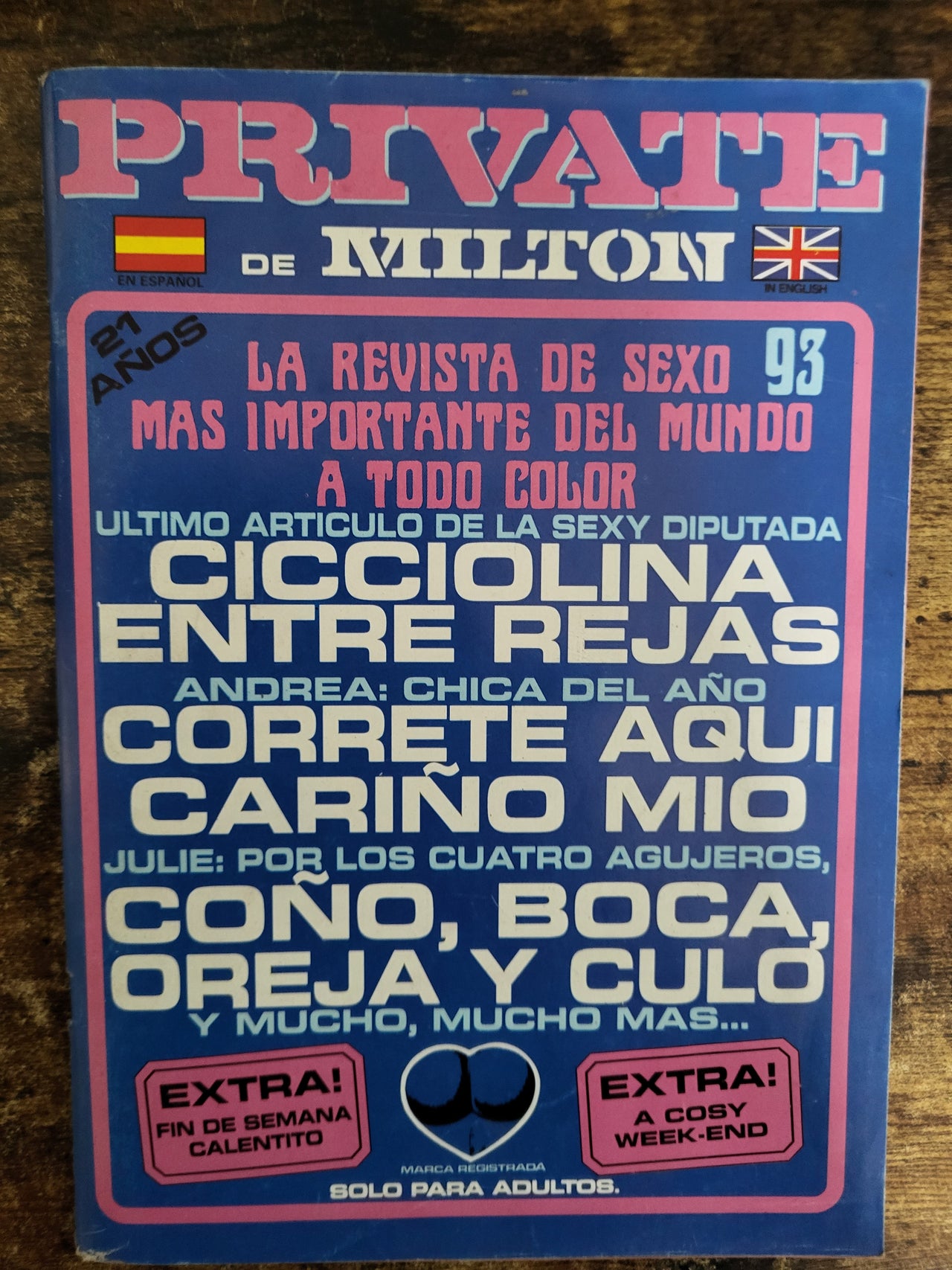 Private Magazine No 93 Small Format.. European Hardcore Magazine