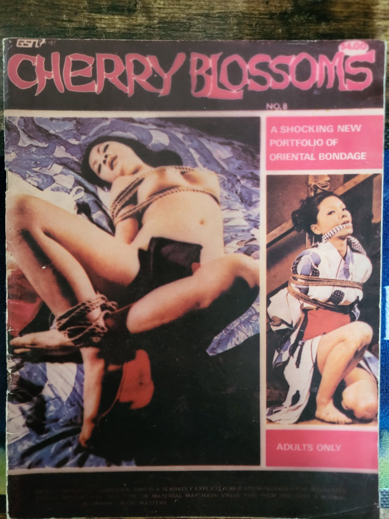 Cherry Blossoms Magazine No 8.. 1970's US Oriental Bondage Magazine