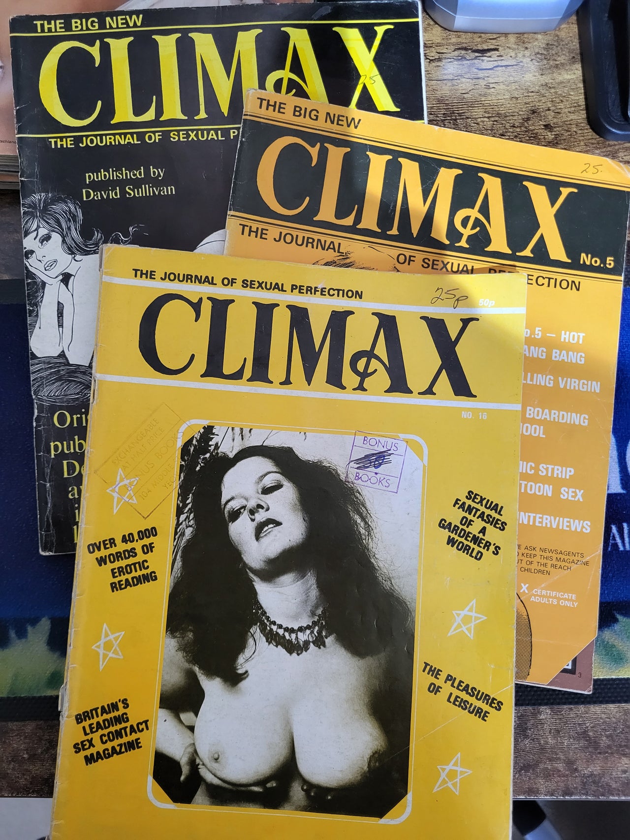 Climax Magazines × 3.. Slightly Damaged
