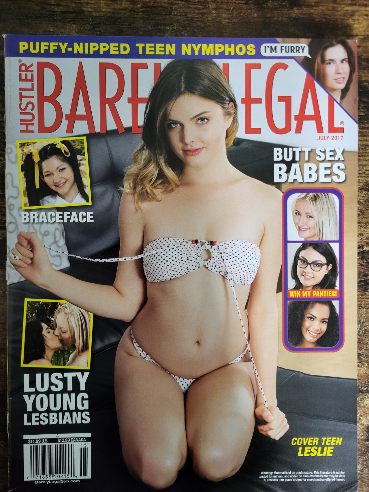 Barely Legal Magazine July 2017.. US Teen Magazine