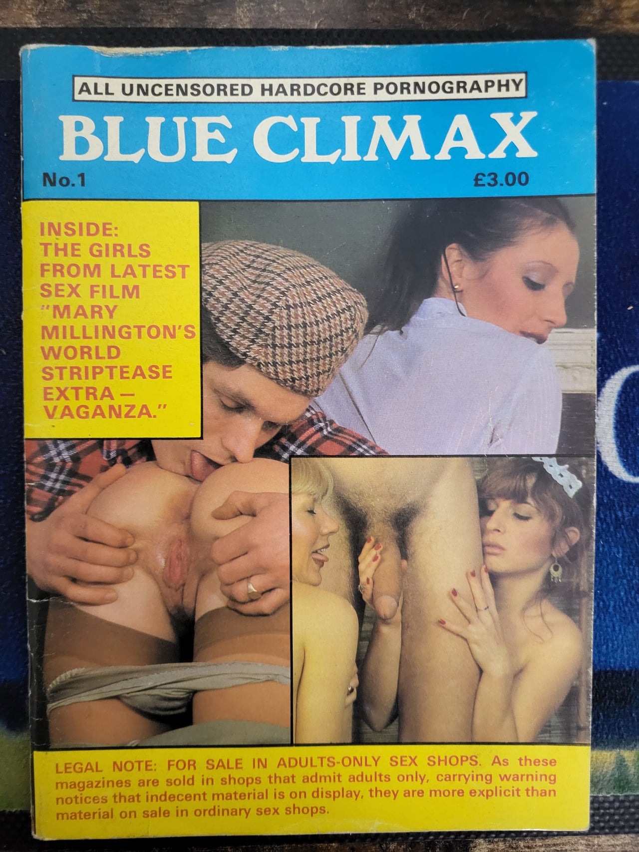 Blue Climax Magazine No 1 Small Format 1980's UK Magazine