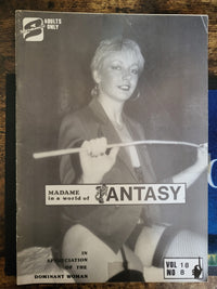 Madame In A World Of Fantasy Magazine Vol 18 No 8.. Vintage UK Female Domination Magazine