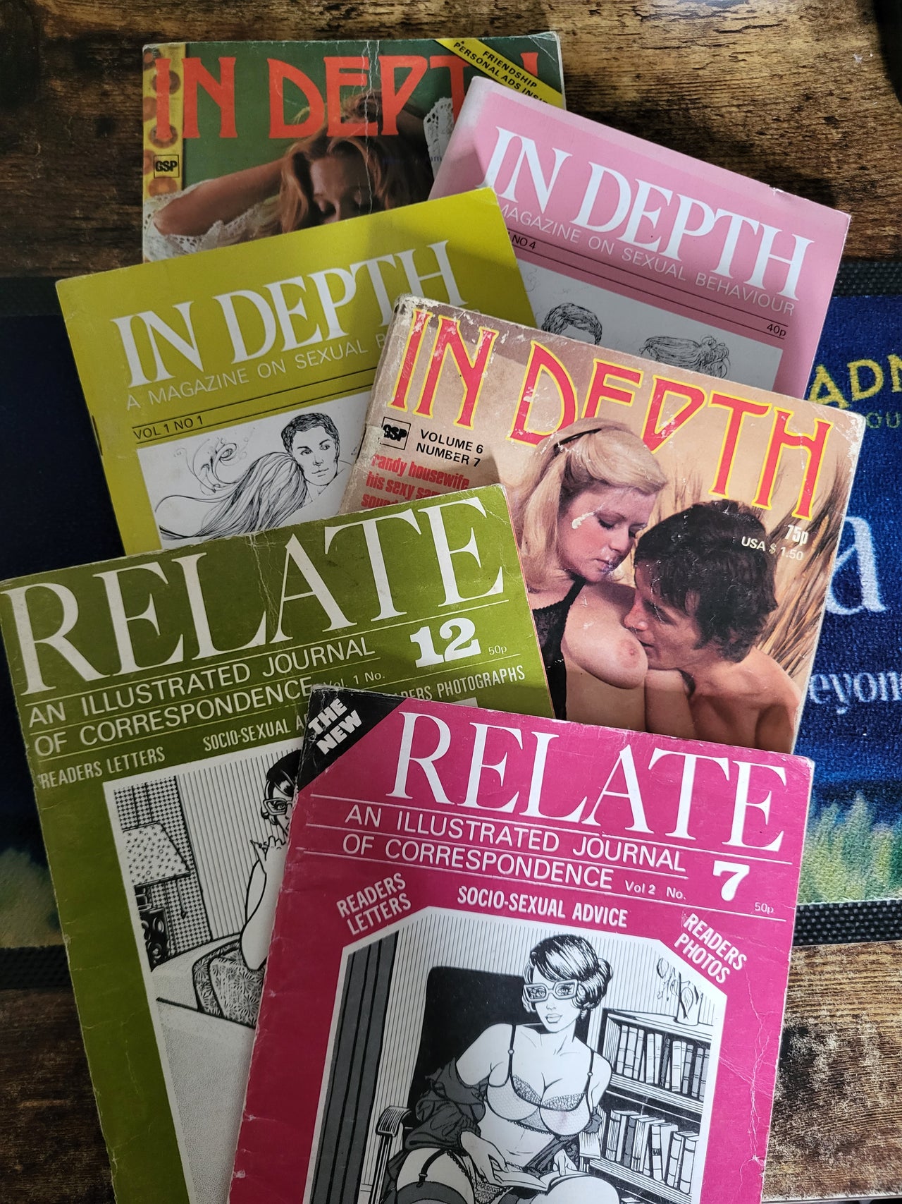 In Depth And Relate Magazines × 6.. Reduced To Clear