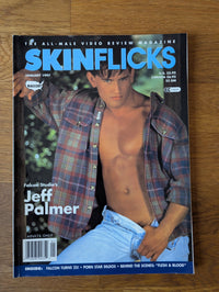 Skinflicks Magazine January 1997 ... Featuring Falcon Studio's Jeff Palmer ... US Vintage Gay Magazine