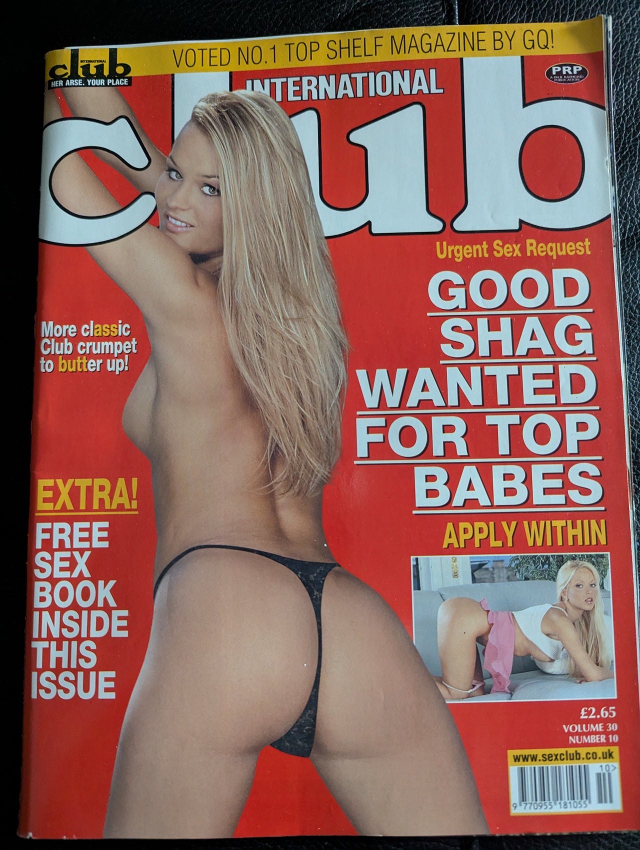 Club International Magazine Vol 30 No 10 ... Including Free Men Only's Backseat Babe Pull out Mag