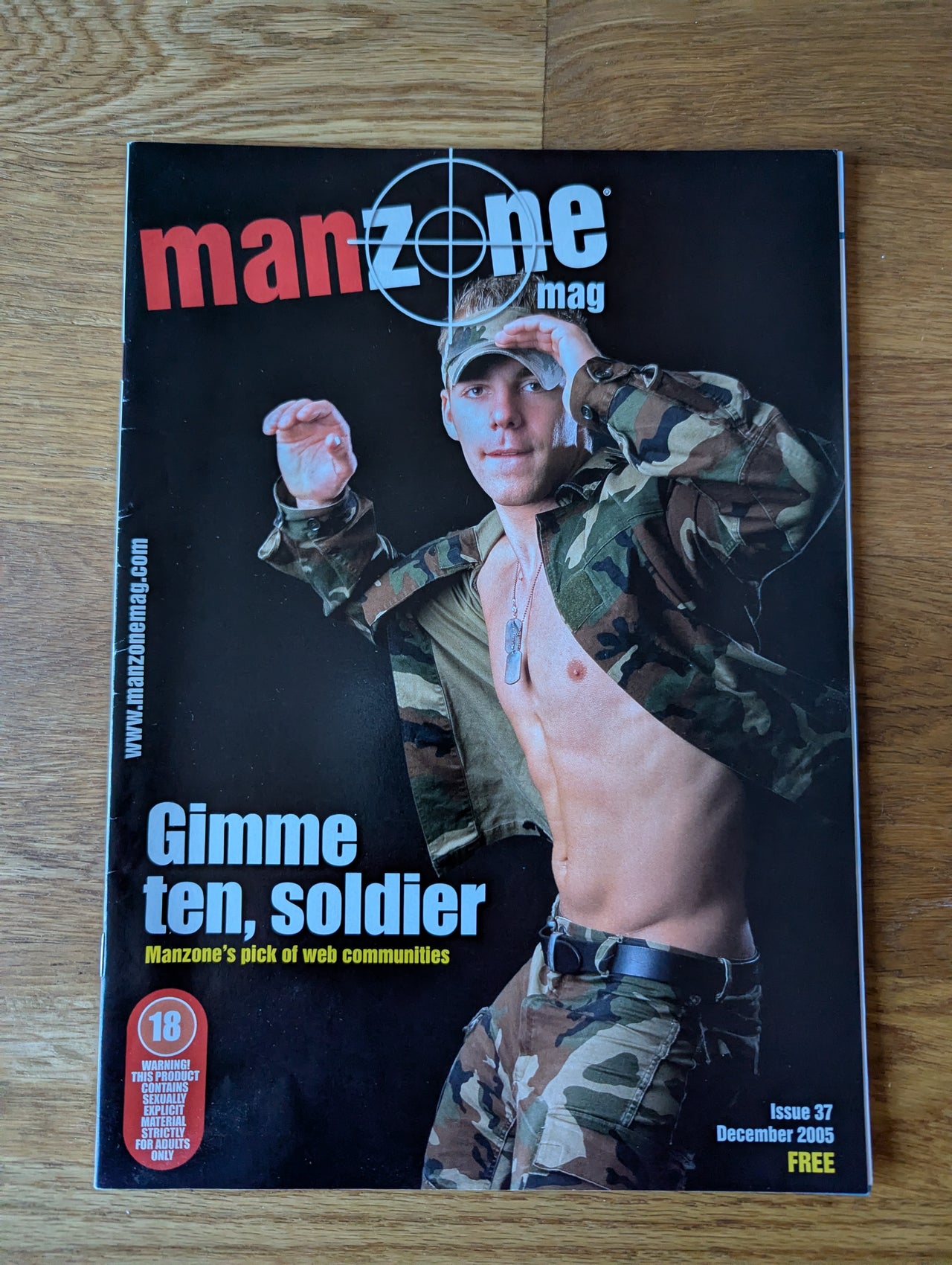 Manzone Magazine No 37 December 2005 ... UK Gay Magazine