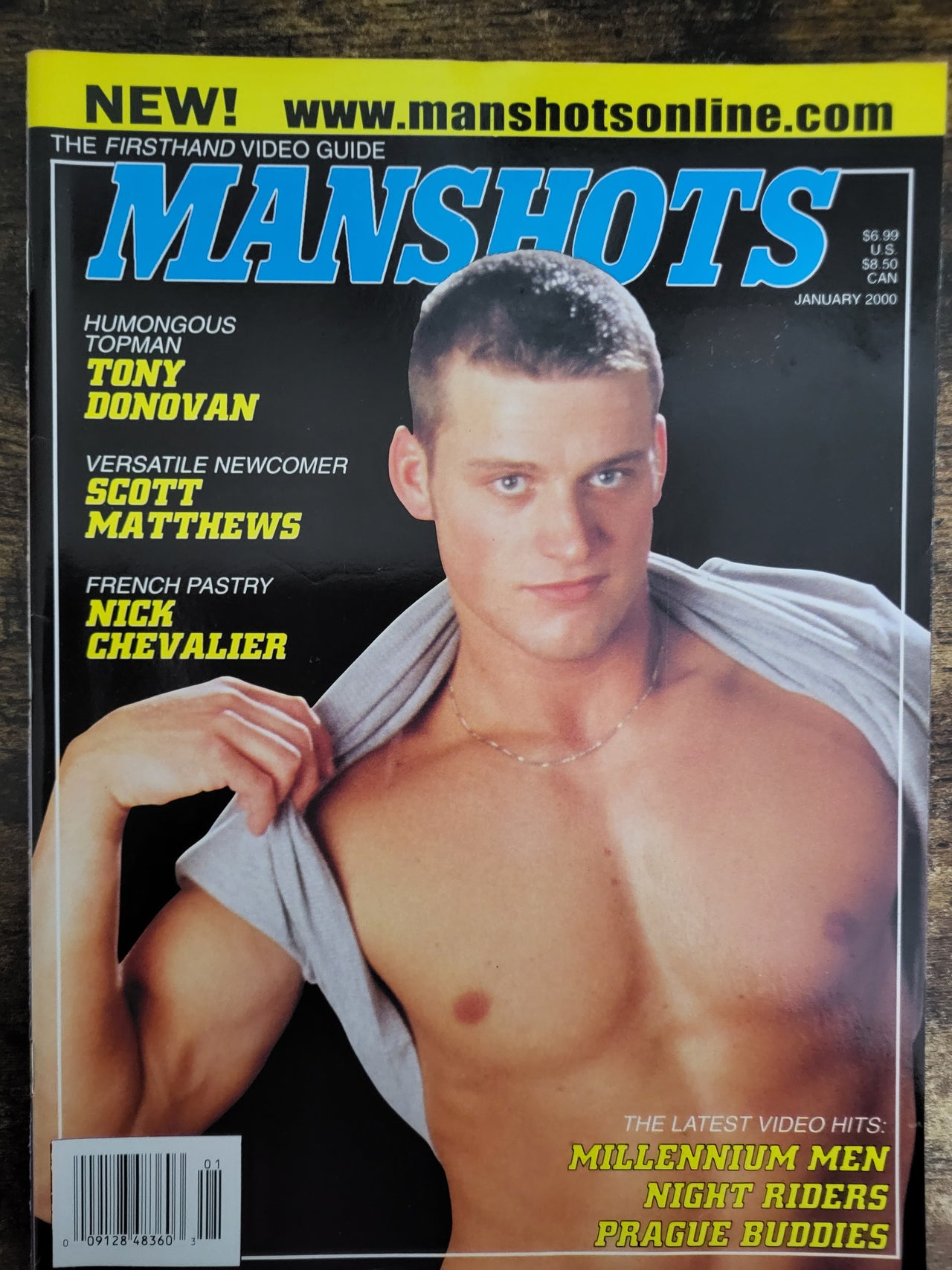 Manshots Magazine January 2000.. US Gay Magazine