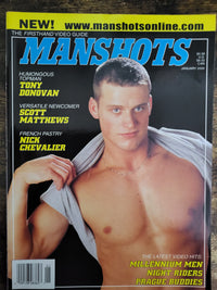 Manshots Magazine January 2000.. US Gay Magazine