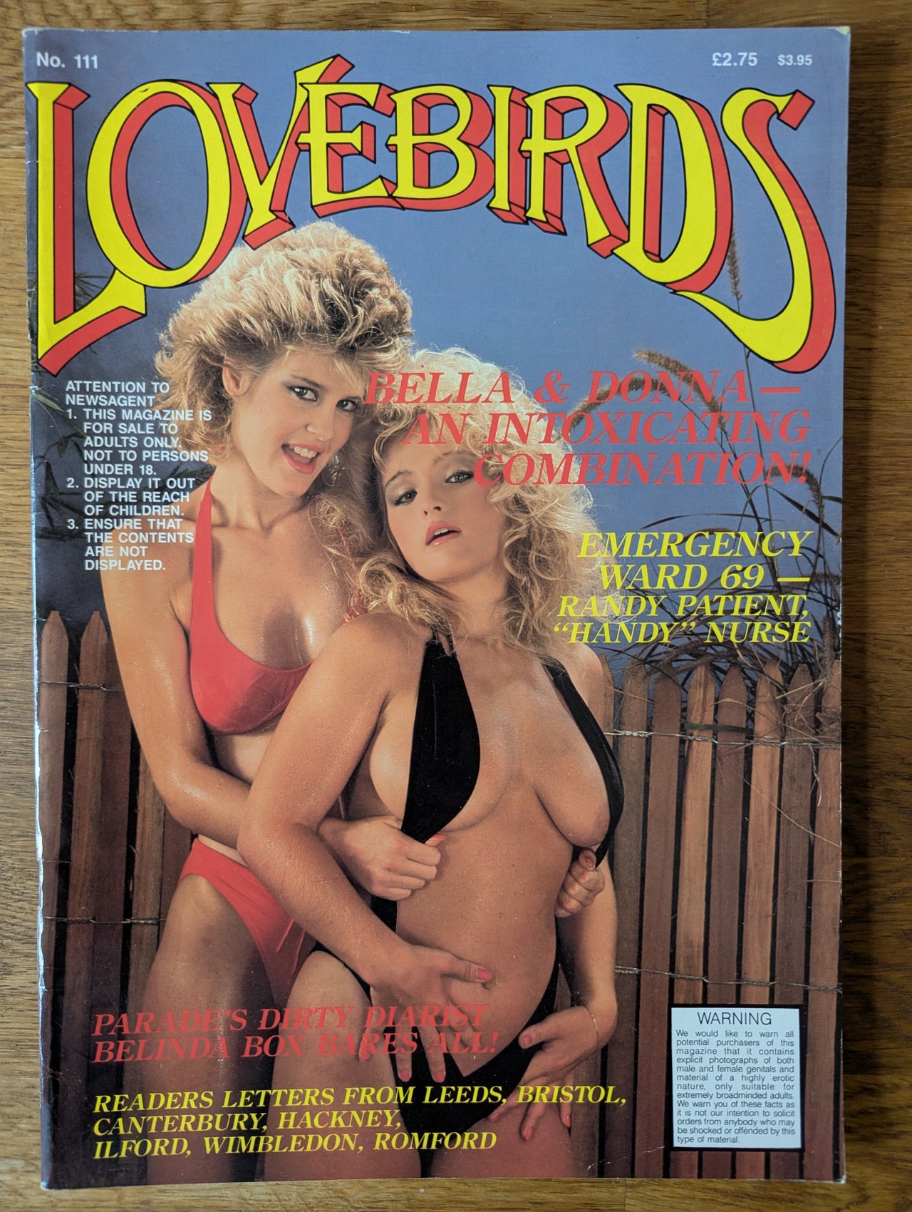 Lovebirds Magazine No 111 ... Featuring A Very Naughty Nurse