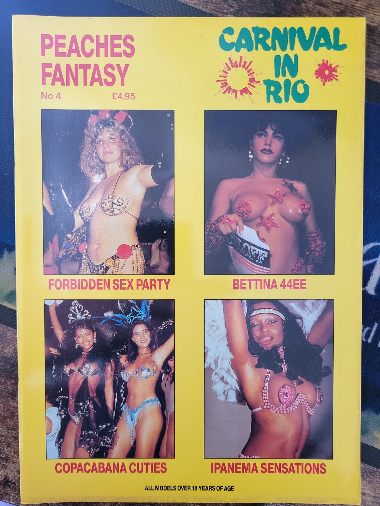 Peaches Fantasy Magazine No 4 Carnival In Rio.. 1992 UK Big Tits Magazine