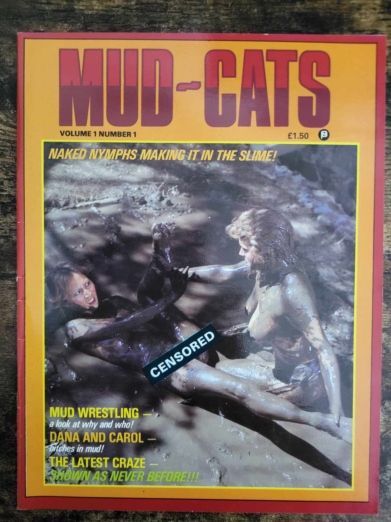 Mud-Cats Magazine Vol 1 No 1.. UK Mud Wrestling Magazine