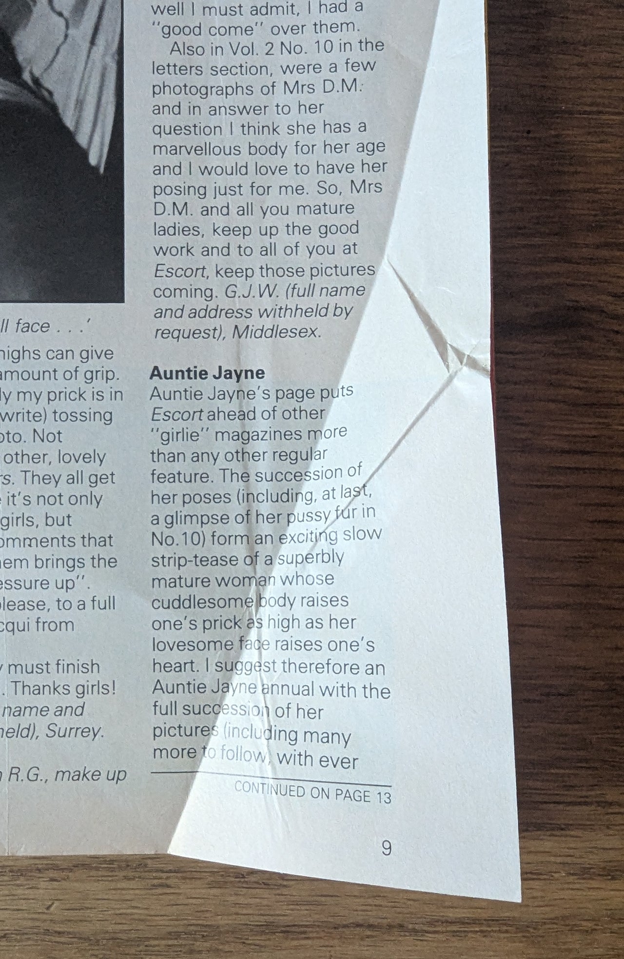 Escort Magazine Vol 2 No 12 ... Featuring Pat Wynn as Auntie Jayne