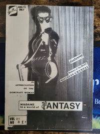 Madame In A World Of Fantasy Magazine Vol 21 No 8.. Vintage UK Female Domination Magazine