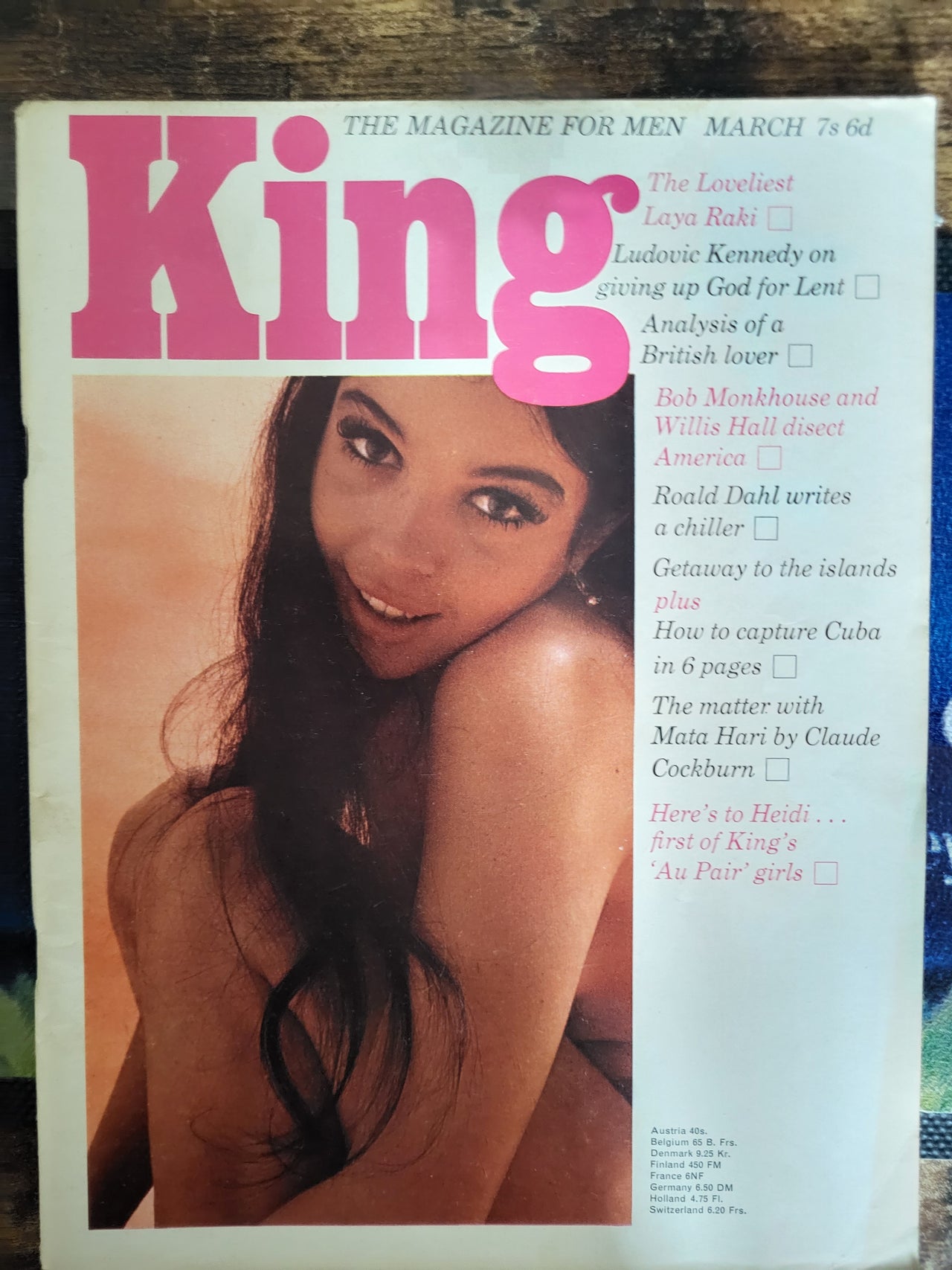 King Magazine March 1965.. Vintage UK Magazine