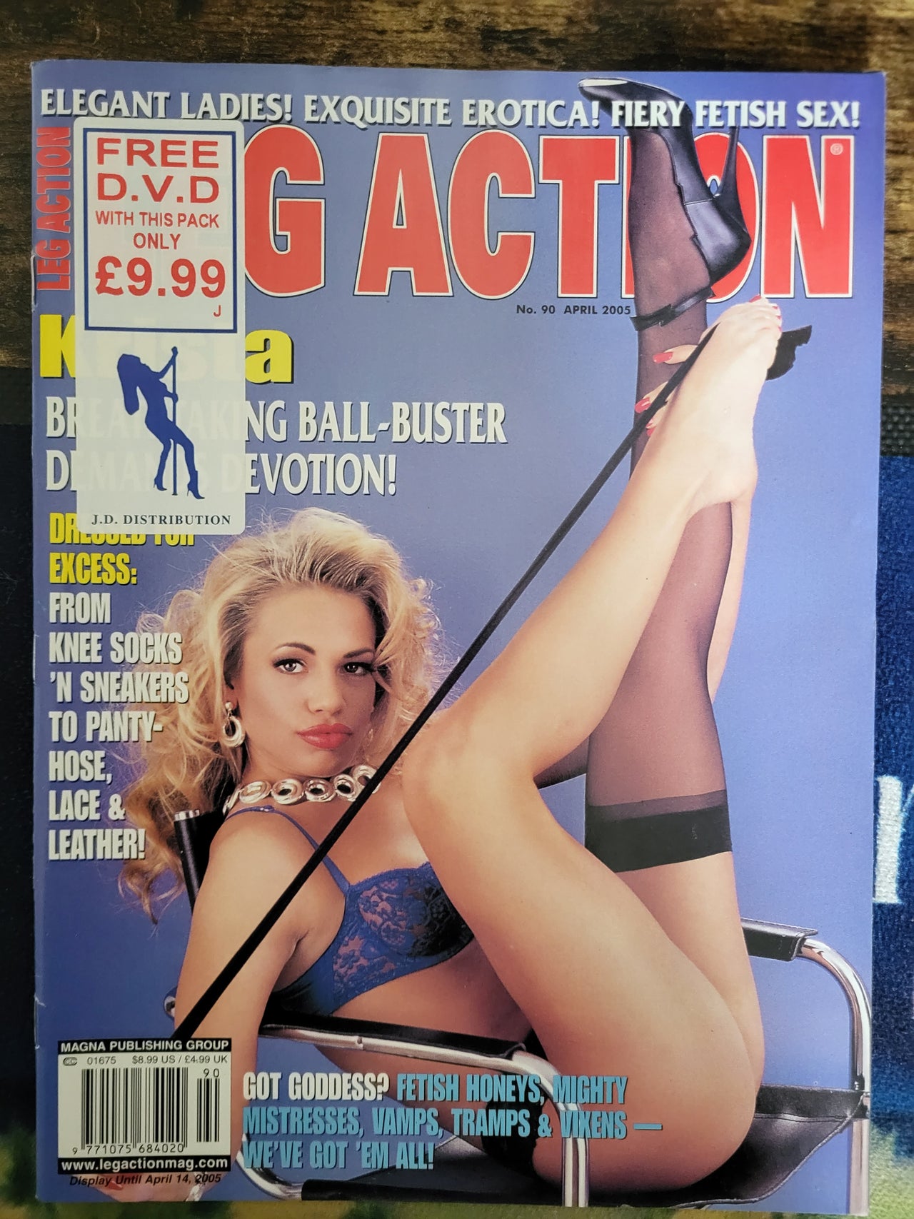 Leg Action Magazine No 90 April 2005.. US Leg Lovers Magazine