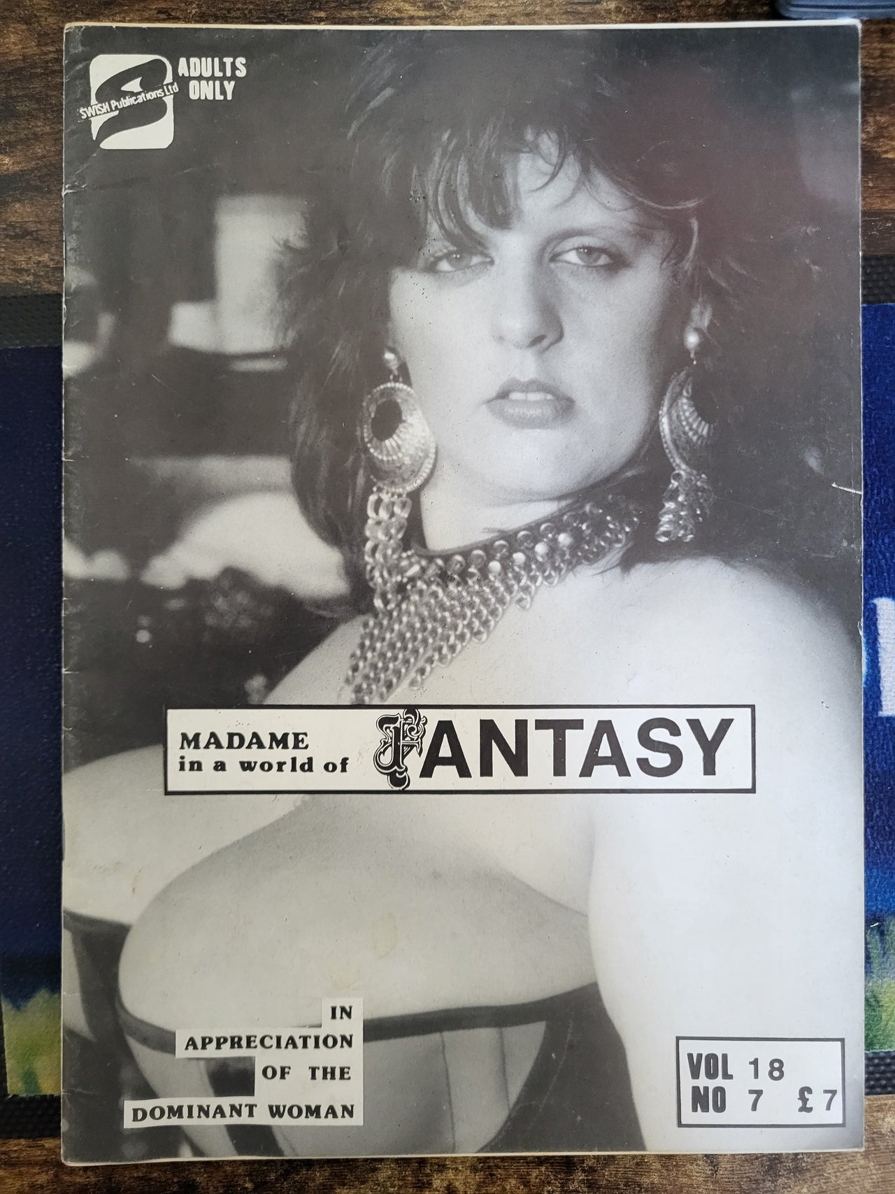 Madame In A World Of Fantasy Magazine Vol 18 No 7.. Vintage UK Female Domination Magazine