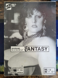 Madame In A World Of Fantasy Magazine Vol 18 No 7.. Vintage UK Female Domination Magazine