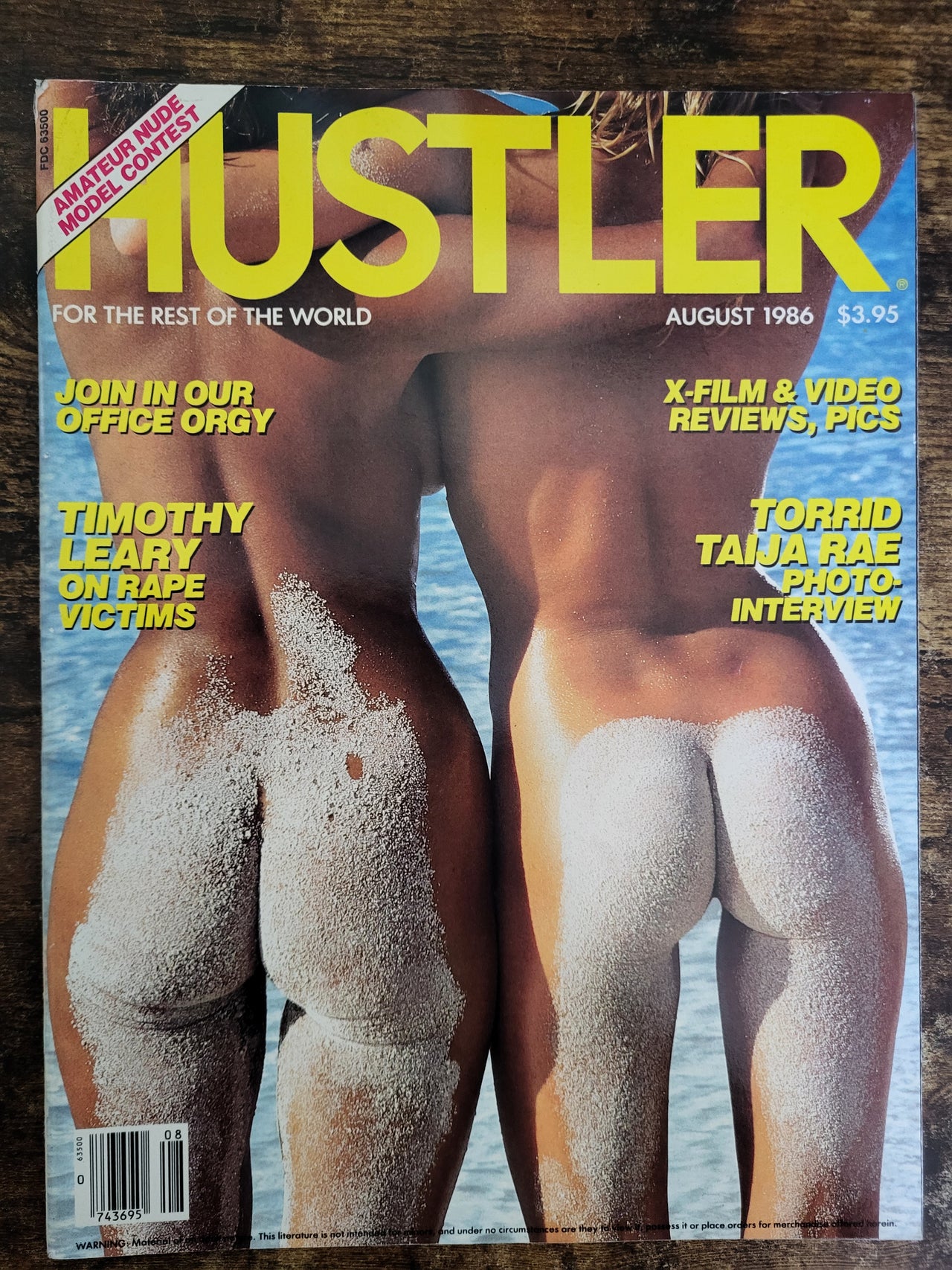 Hustler Magazine August 1986