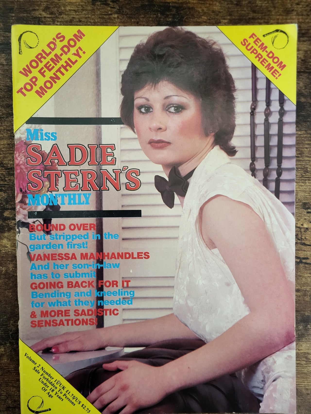 Miss Sadie Stern's Monthly Magazine Vol 2 No 1.. UK Fetish And Bondage Magazine