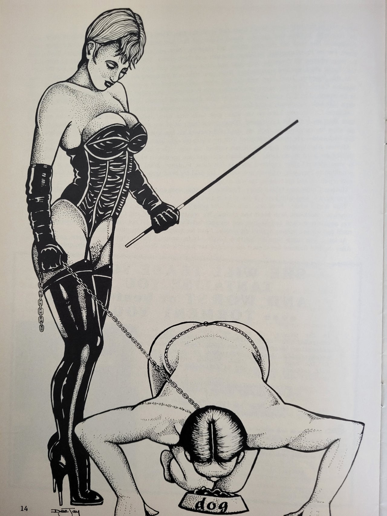 Madame In A World Of Fantasy Magazine Vol 23 No 9.. Vintage UK Female Domination Magazine