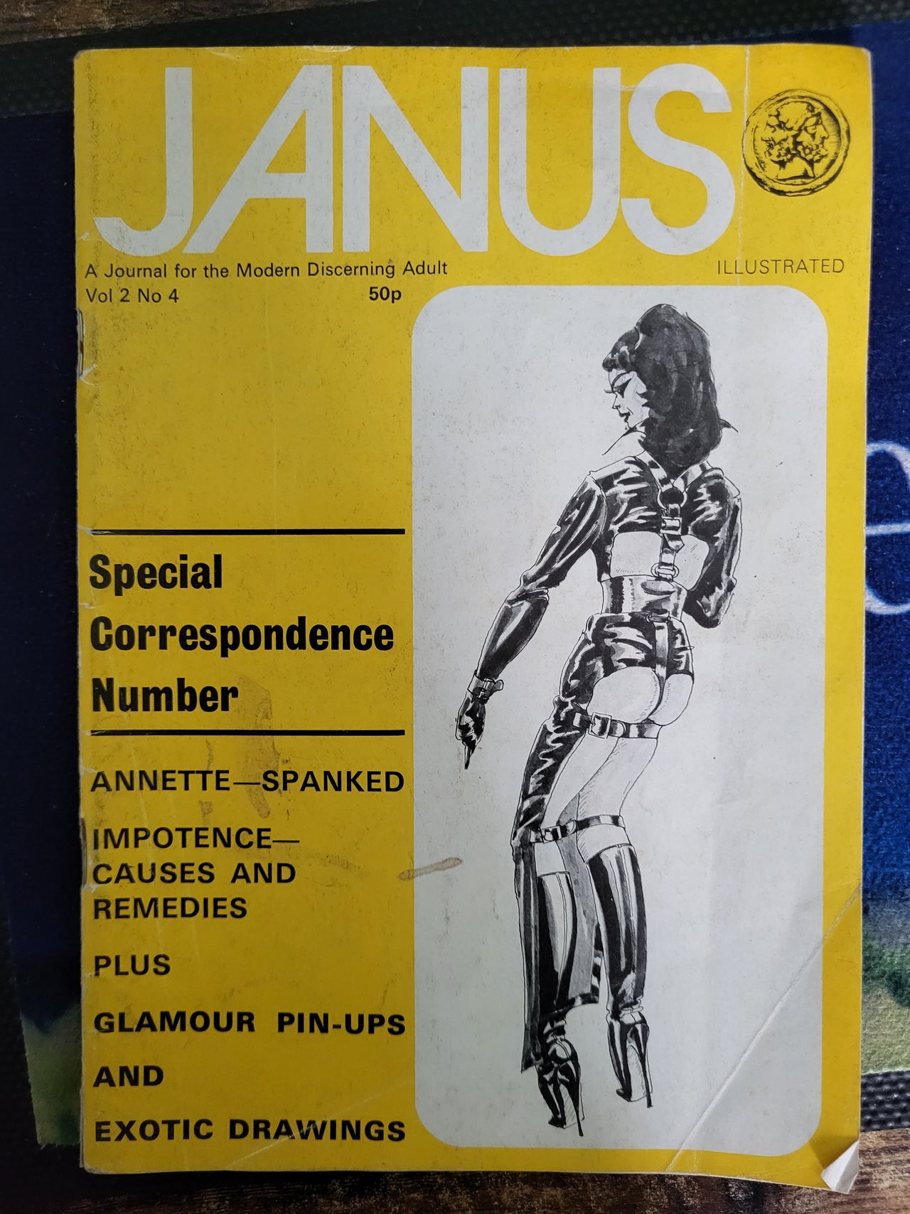 Janus Magazine Vol 2 No 4 Small Format.. 1973 UK Fetish And CP Magazine