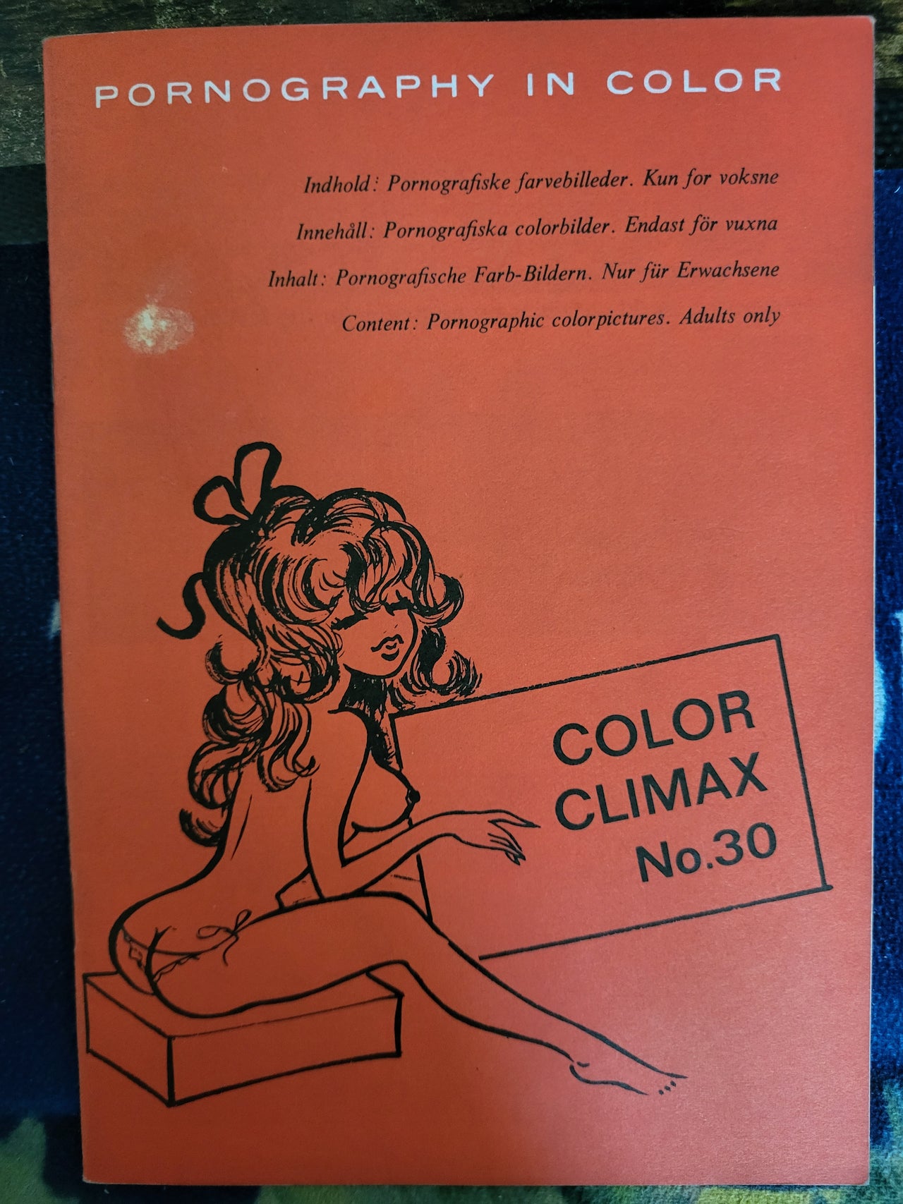 Color Climax Magazine No 30 Small Format.. 1970 Danish Hardcore Magazine