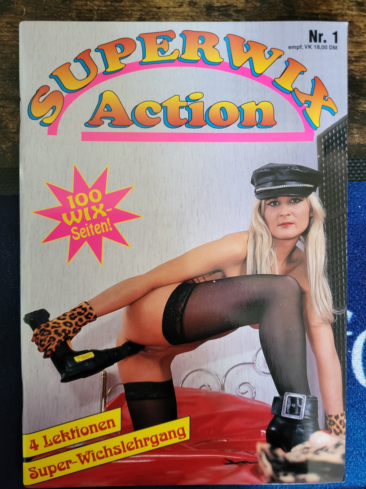 Superwix Action Magazine No 1 Small Format.. 1995 German Hardcore Dildo, Incertion And Wanking Magazine.. very Odd !
