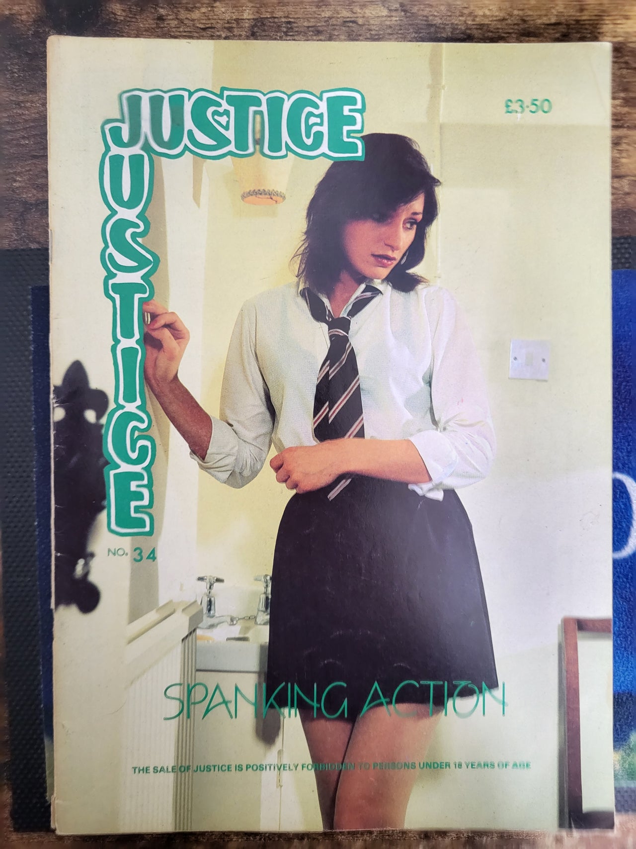 Justice Magazine No 34.. Vintage UK Spanking Magazine