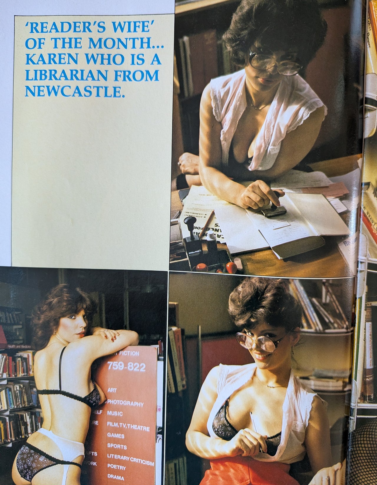 Parade Glamour Girls Special Magazine No 2 ... Featuring Naughty Librarian Karen