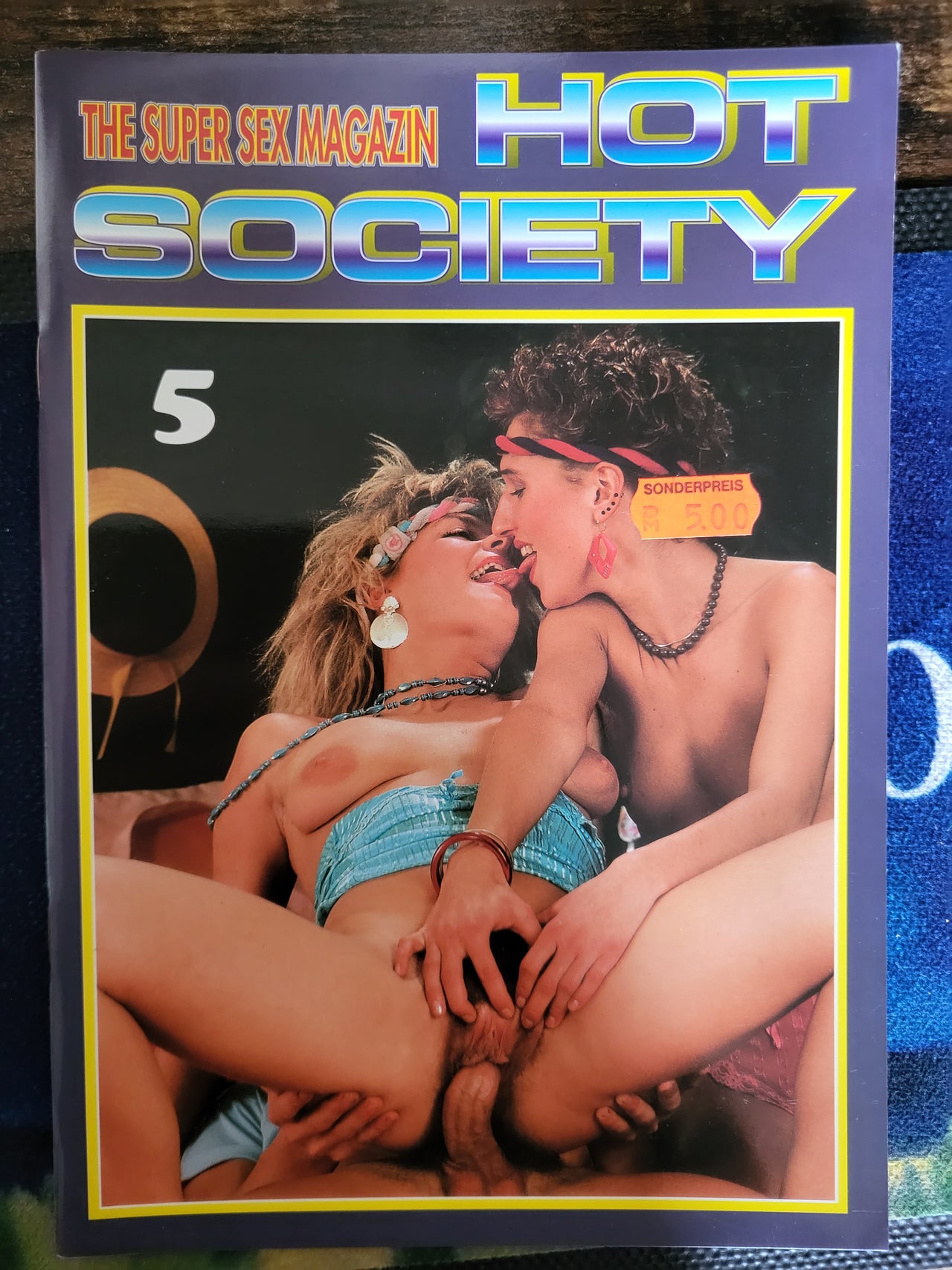 Hot Society Magazine No 5 Small Format.. 1990's German Hardcore Magazine