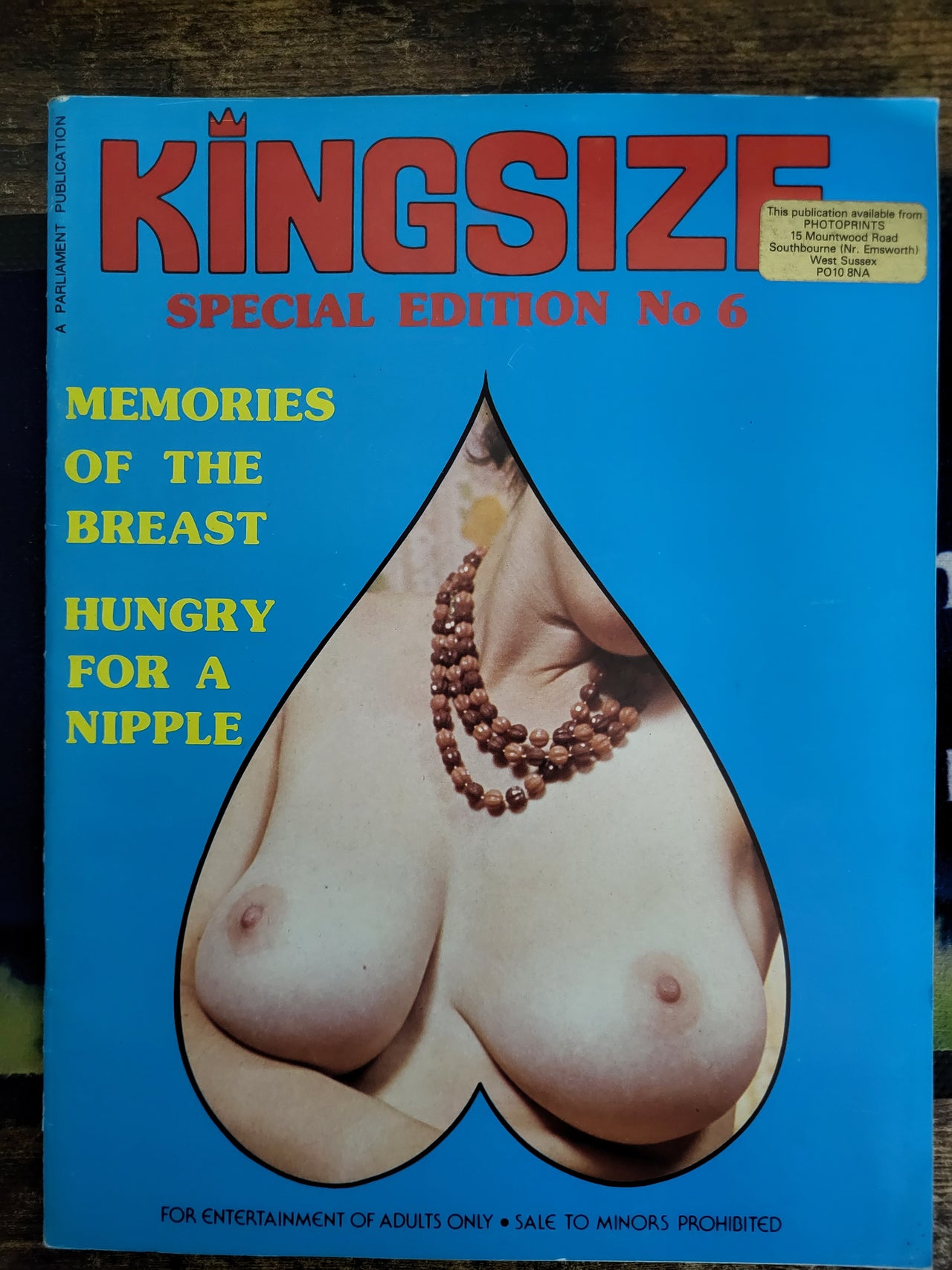 Kingsize Magazine Special Edition No 6.. 1976 US Big Tits Magazine