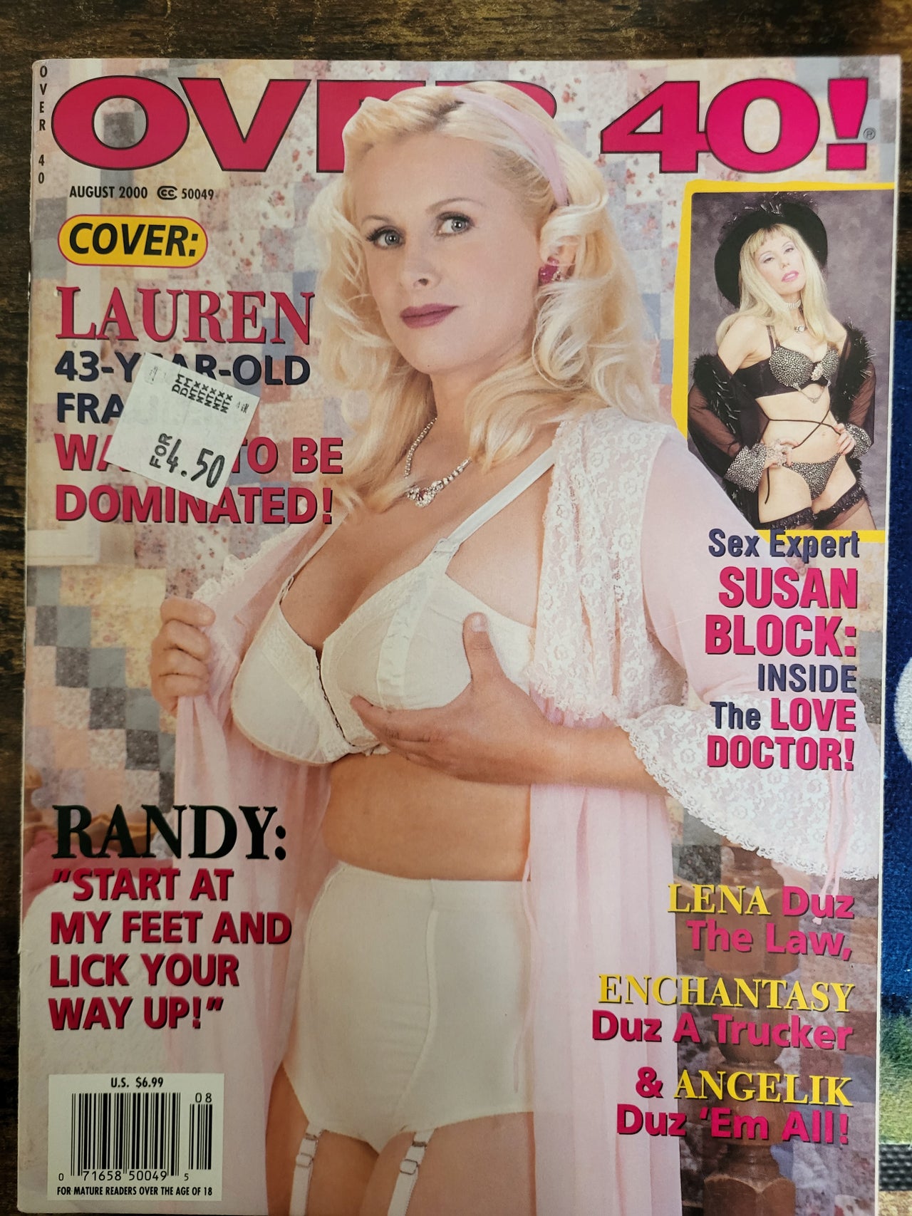 Over 40 Magazine August 2000.. US Milf Magazine