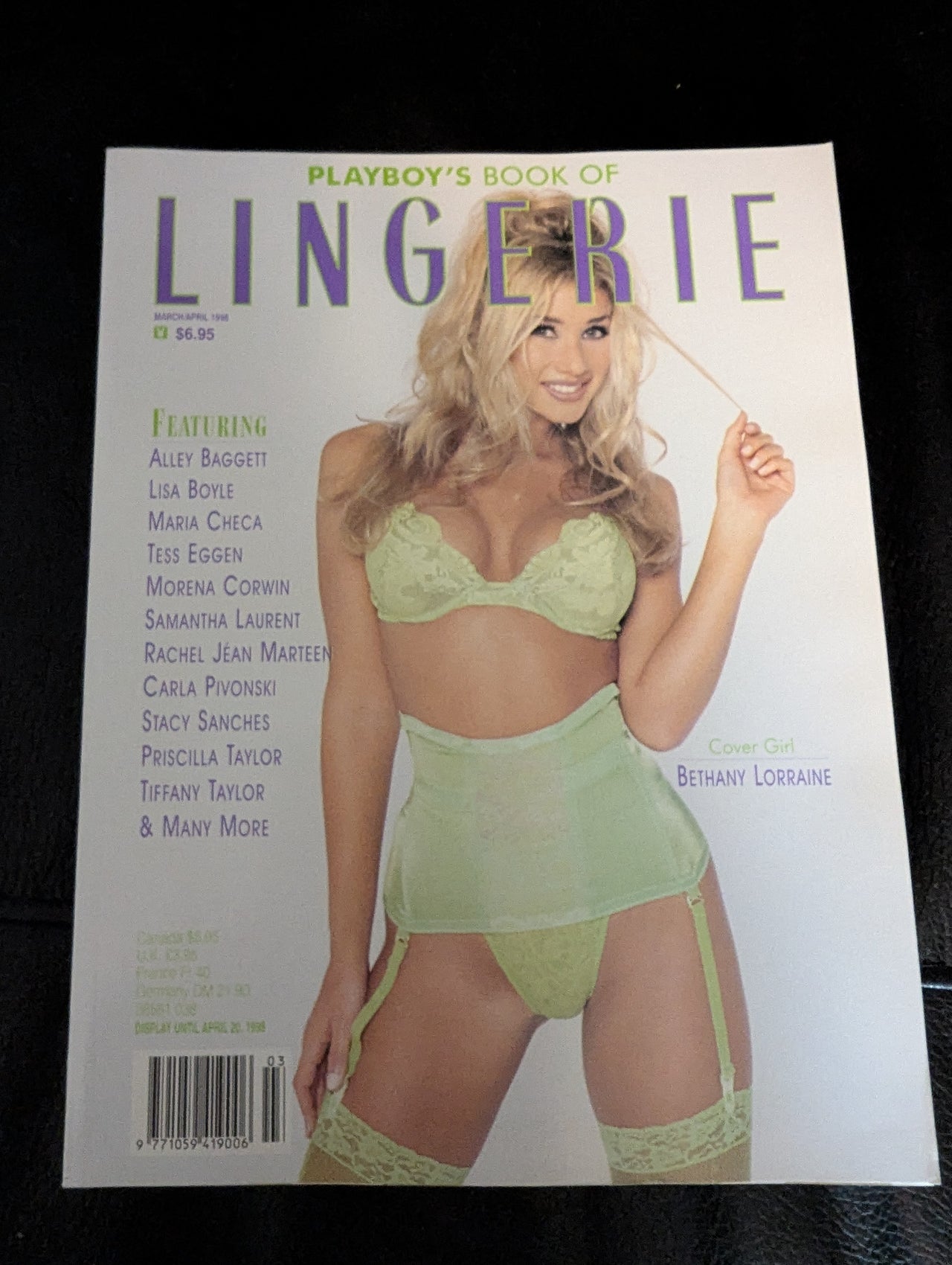Playboy's Book of Lingerie Magazine March/April 1998
