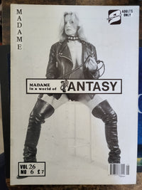 Madame In A World Of Fantasy Magazine Vol 26 No 6.. Vintage UK Female Domination Magazine