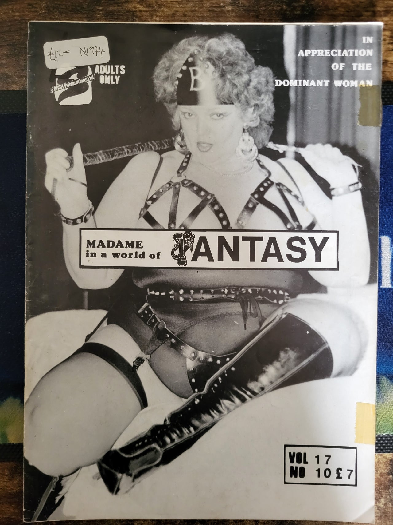 Madame In A World Of Fantasy Magazine Vol 17 No 10.. Vintage UK Female Domination Magazine