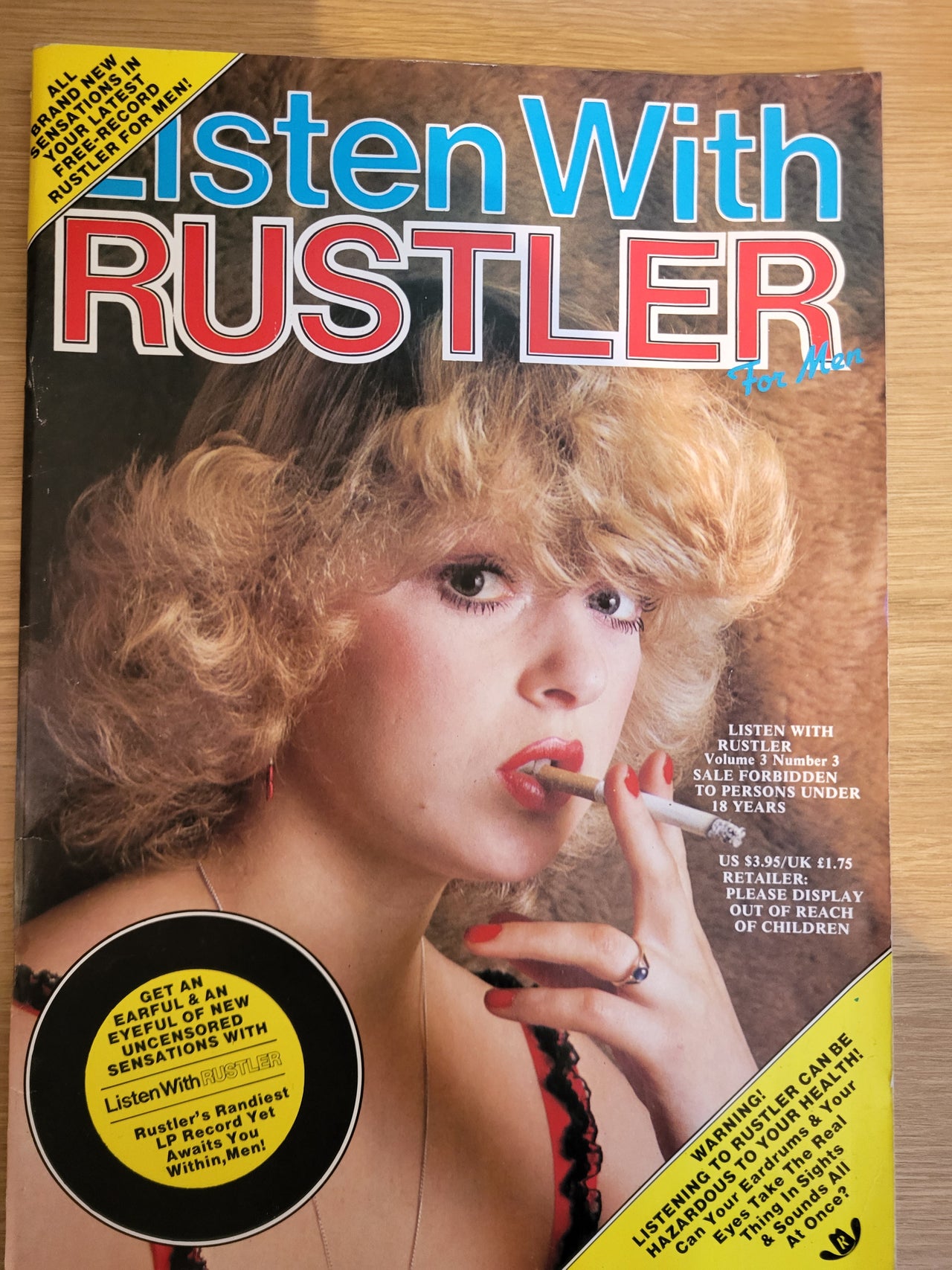 Listen With Rustler Magazine Vol 3 No 3 No Record Natashas Top Shelf 0842